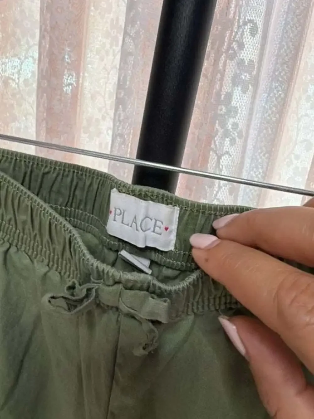 The Children's Place Green Twill Jogger Pants Size 14